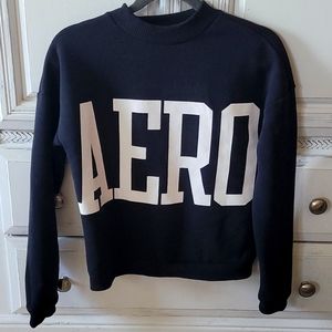 Aeropostale Black Crew Sweatshirt